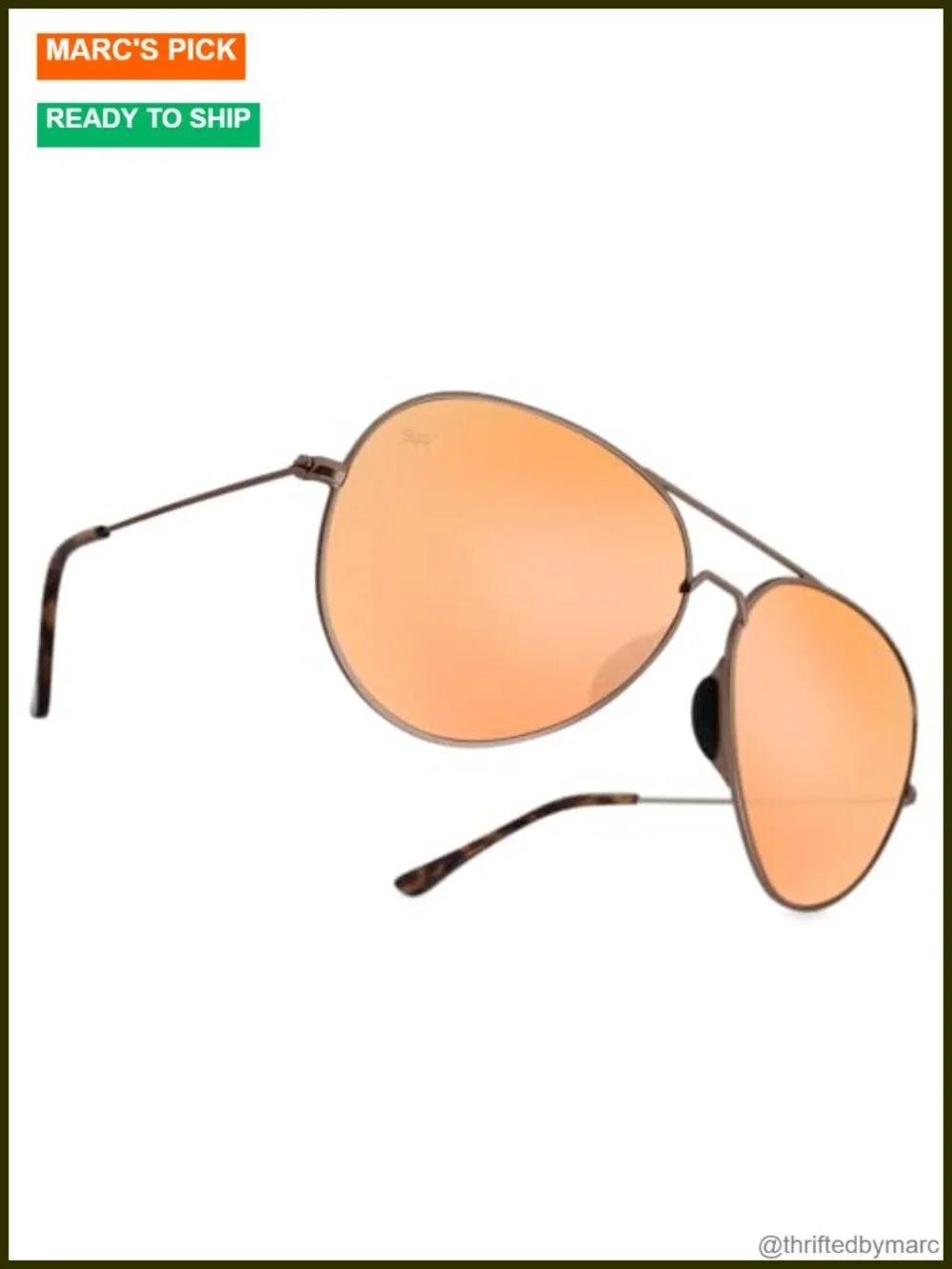 Polarized Aviator Sunglasses Stainless Steel
